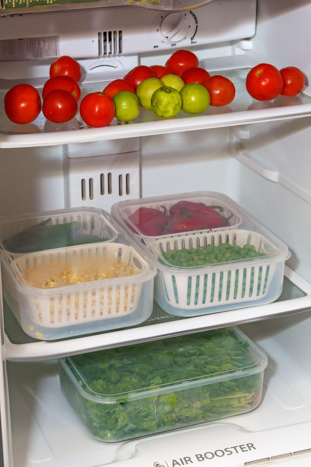 2 in 1 Stackable Freezer & Fridge Storage Containers – BPA-Free, Space-Saving Organizer Box