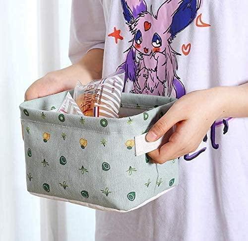 Foldable Canvas Storage Bin with Handles