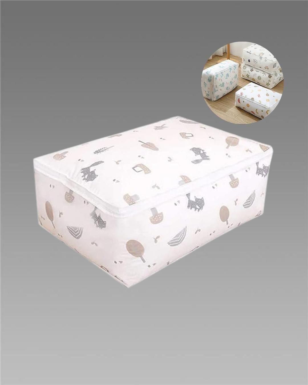 Under-Bed Blanket Storage Bag – Foldable Quilt & Clothes Organizer (Pack of 1)