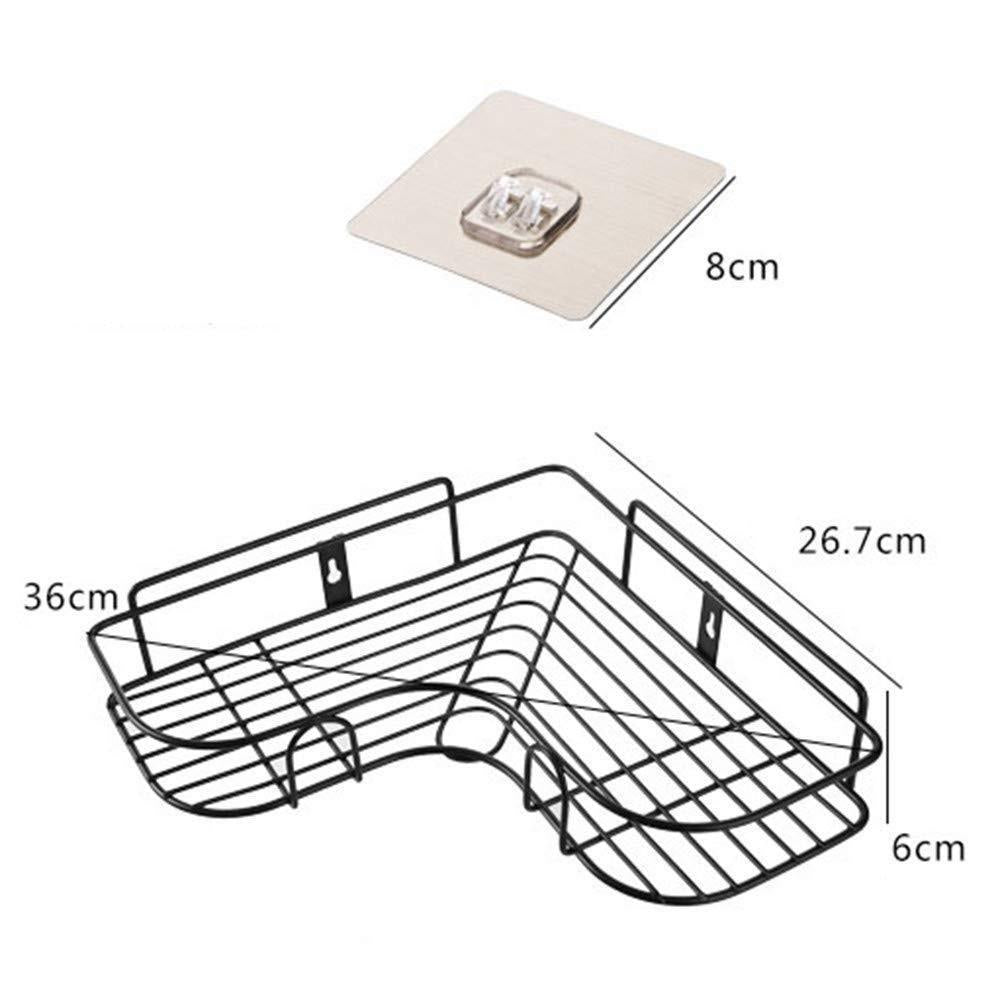 Wall Mount Corner Shelf – Stainless Steel Kitchen & Bathroom Organizer (Pack of 1)