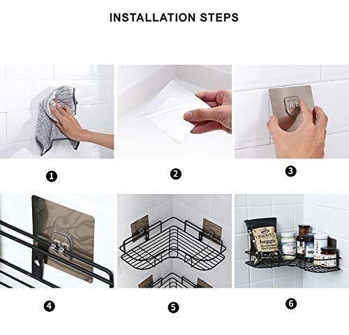Wall Mount Corner Shelf – Stainless Steel Kitchen & Bathroom Organizer (Pack of 1)