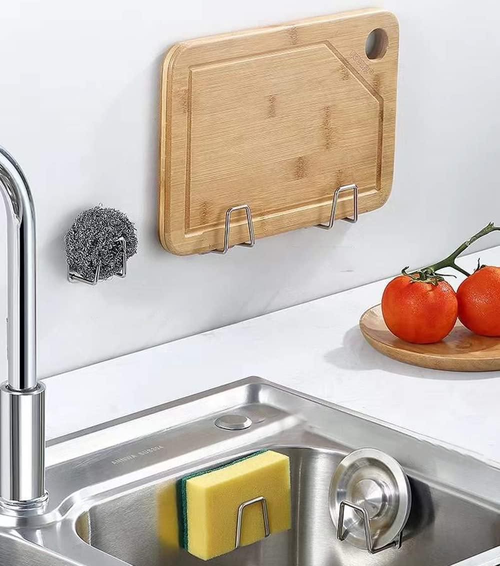 Stainless Steel Sponge Holder for Kitchen Sink – Rust-Resistant & Drain-Friendly (Pack of 2)