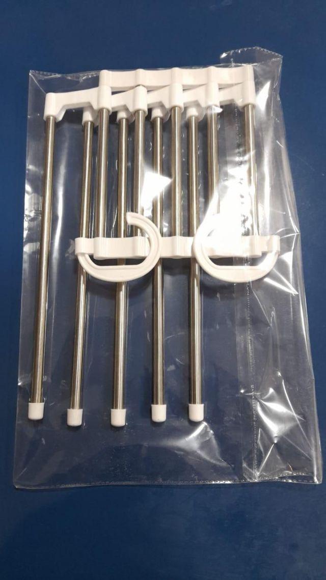 5-in-1 Stainless Steel Pants Hanger – Retractable Multifunction Trouser Rack (Pack of 2)