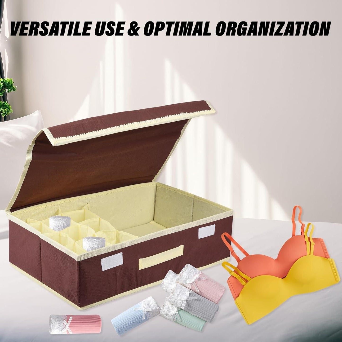 Foldable Cloth Storage Box – Closet & Dresser Drawer Organizer (Pack of 1)