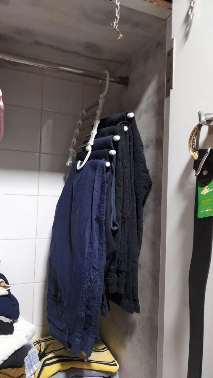 5-in-1 Stainless Steel Pants Hanger – Retractable Multifunction Trouser Rack (Pack of 2)