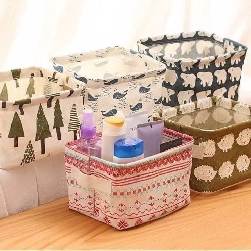 Foldable Canvas Storage Bin with Handles