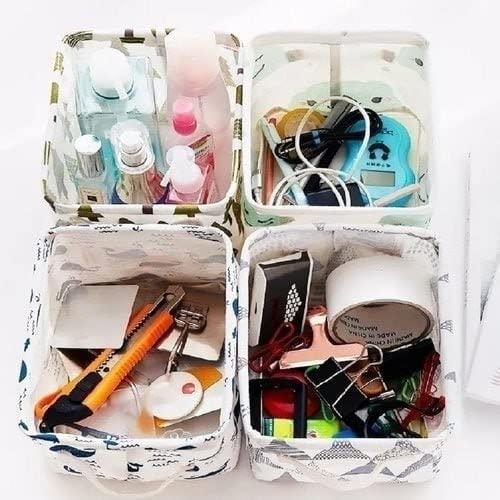 Foldable Canvas Storage Bin with Handles