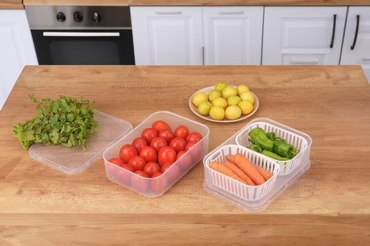 2 in 1 Stackable Freezer & Fridge Storage Containers – BPA-Free, Space-Saving Organizer Box