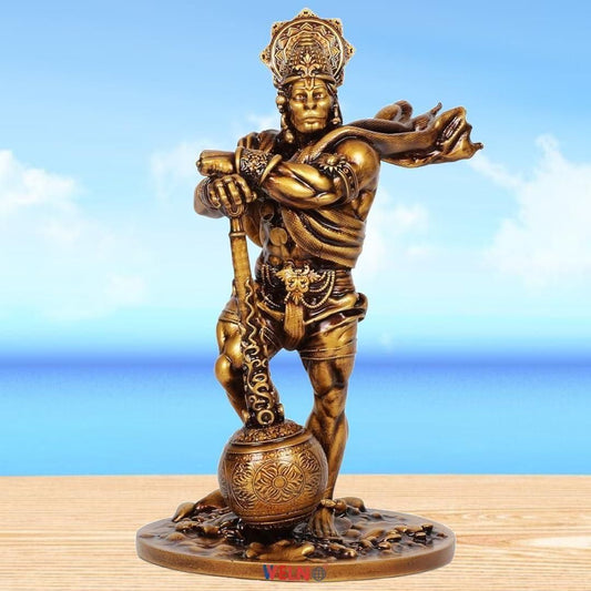 Premium Car Dashboard Hanuman Idol – Bahubali Resin Statue for Home Decor & Gifting